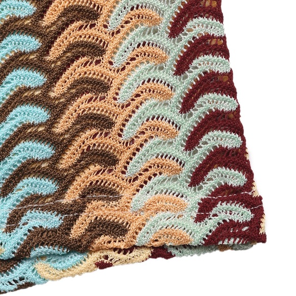 Multicolor Patterned Midi Dress - Picture 10 of 10